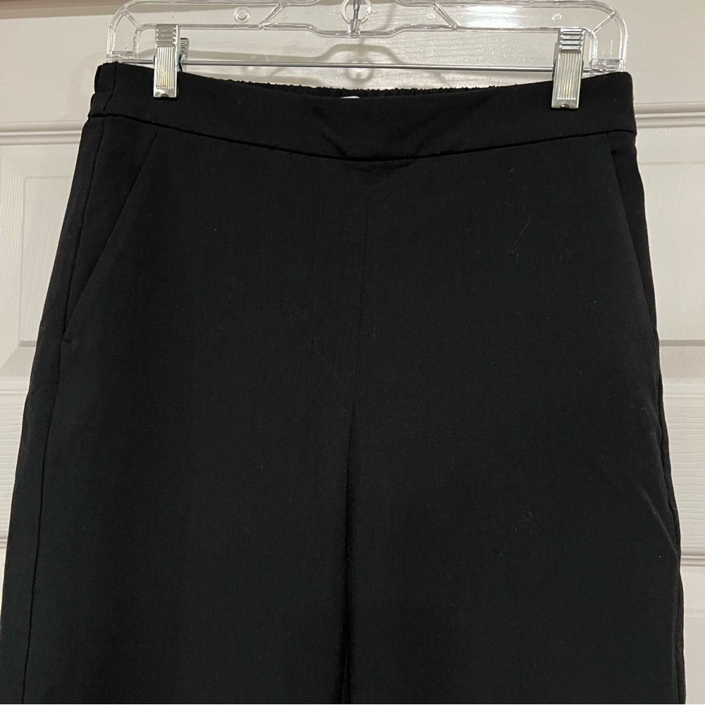 J. Crew Mercantile Black Pull On Flat Front Trouser Pants #C26 - Picture 3 of 12